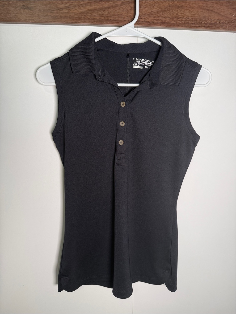 Nike Women’s Black Sleeveless Polo Tank